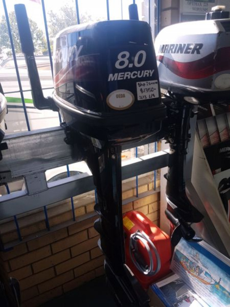 8hp Mercury 2 stroke 2013 Bluewater Marine