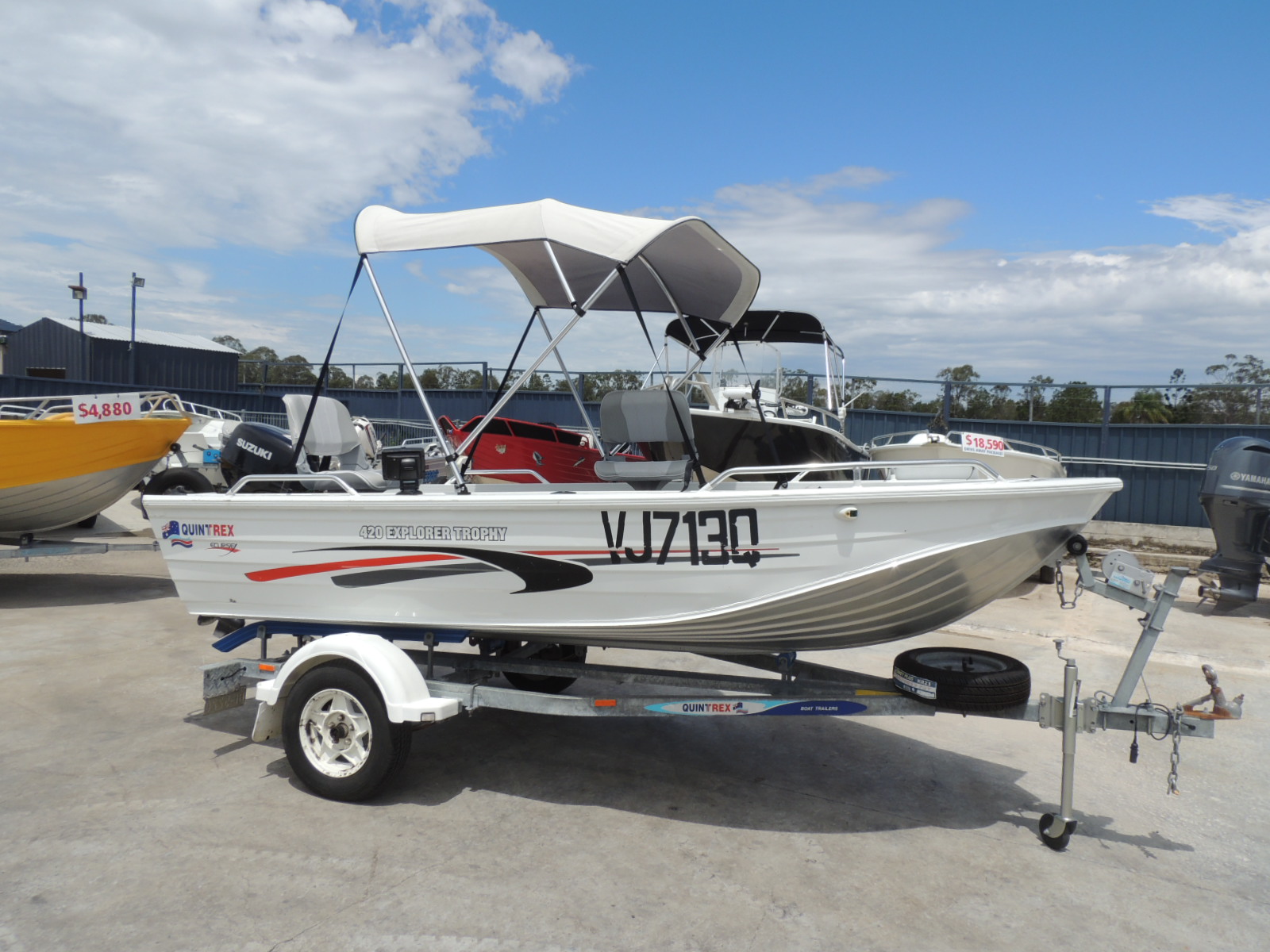 USED 2012 QUINTREX 420 EXPLORER TROPHY FOR SALE Brisbane Quintrex