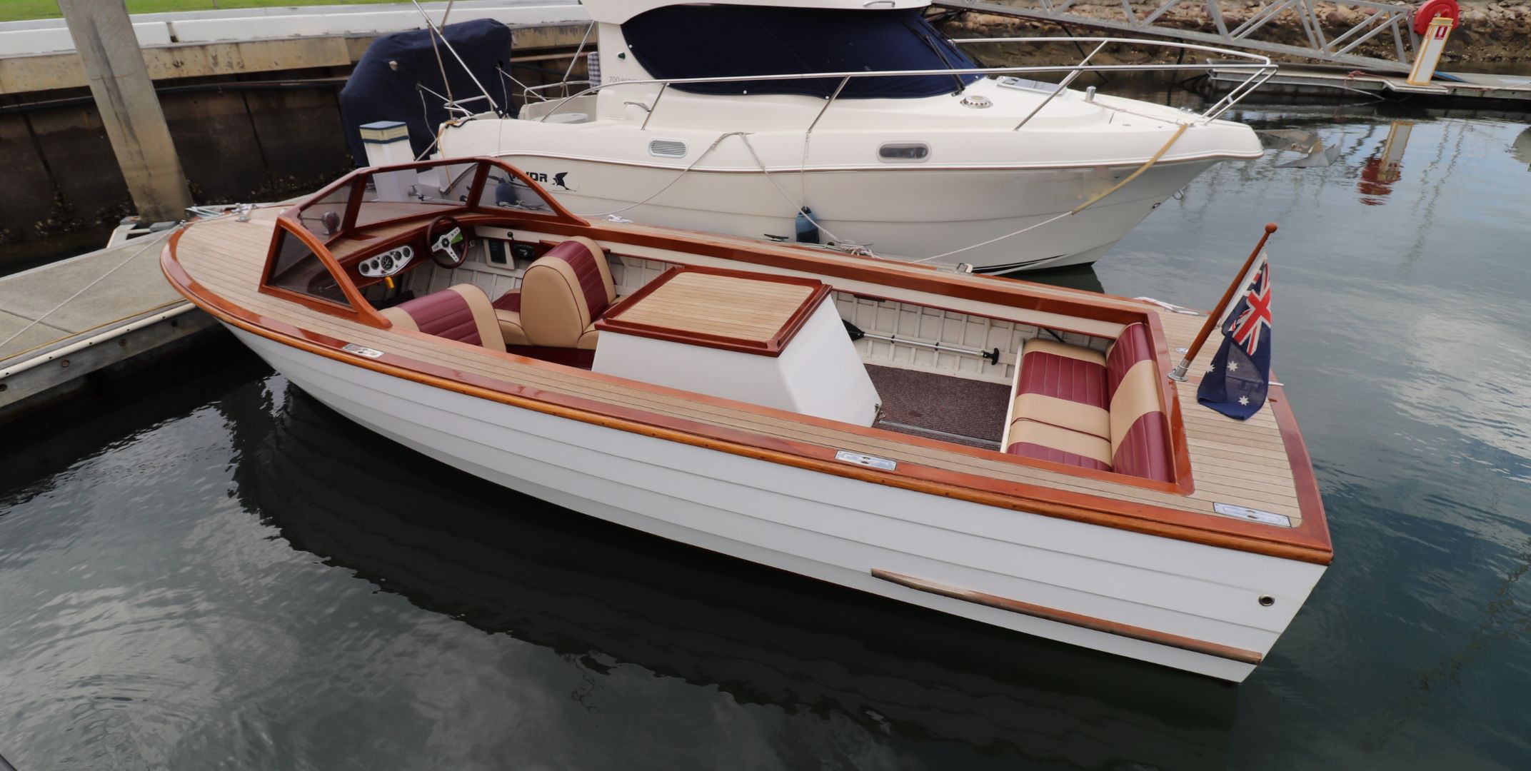 Classic Timber Speed Boat Sydney Marine Brokerage