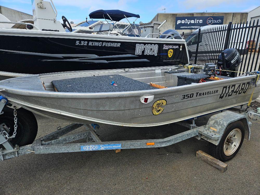 2005 Quintrex 350 Traveller Powered by 2023 Suzuki 9.9 Four Stroke all in Exceptional Condition