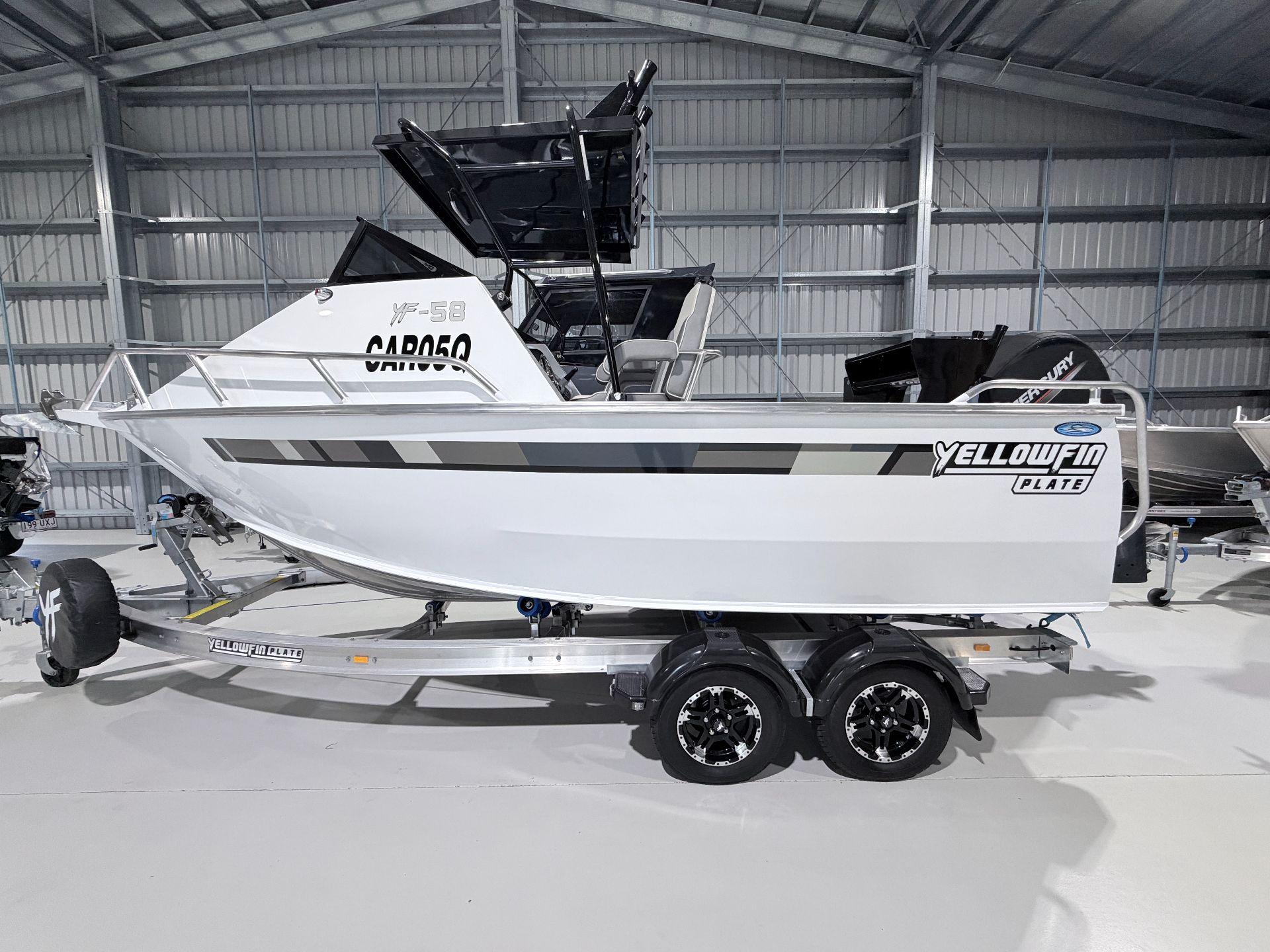 Yellowfin YF58 Folding Hardtop – Mercury 135hp WITH ONLY 4 HOURS - Available for Immediate Delivery