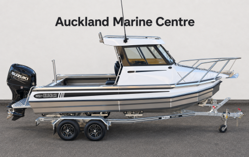 Carousel 1 of Kiwi Kraft 610 Hard Top, Suzuki 140HP Outboard on Trailer. Special Offer