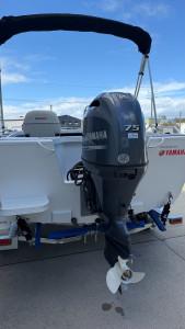 QUINTREX 460 RENEGADE PRO SIDE CONSOLE POWERED BY A YAMAHA F75LB OUTBOARD ON A QUINTREX ALUMINIUM 1100 I-BEAM TRAILER - 388934