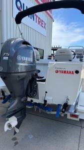 QUINTREX 460 RENEGADE PRO SIDE CONSOLE POWERED BY A YAMAHA F75LB OUTBOARD ON A QUINTREX ALUMINIUM 1100 I-BEAM TRAILER - 388934