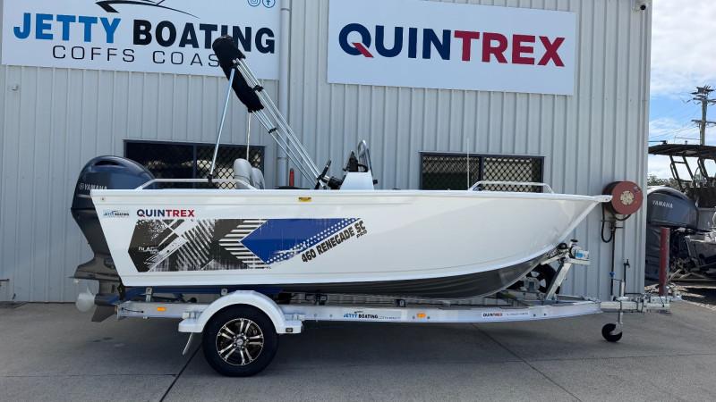 Carousel 1 of QUINTREX 460 RENEGADE PRO SIDE CONSOLE POWERED BY A YAMAHA F75LB OUTBOARD ON A QUINTREX ALUMINIUM 1100 I-BEAM TRAILER - 388934