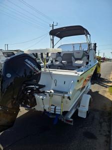 519 Searunner SE Stacer, 115hp Mercury four stroke Command thrust & 1400kg alloy drive on trailer