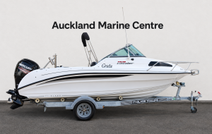 2019 Fi-Glass Cavalier, Mercury 115HP on Trailer.