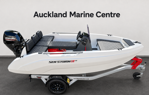 Carousel 1 of Sea Storm 12 Mercury 30hp Futura Trailer