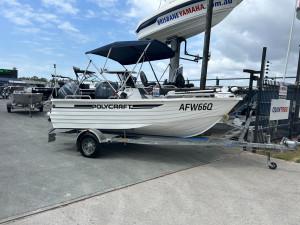 USED POLYCRAFT 450 DRIFTER CENTRE CONSOLE WITH YAMAHA 60HP FOURSTROKE FOR SALE
