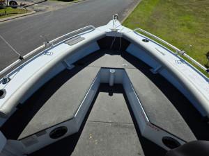469 Crossfire Stacer, 80hp Mercury four stroke & alloy drive on trailer