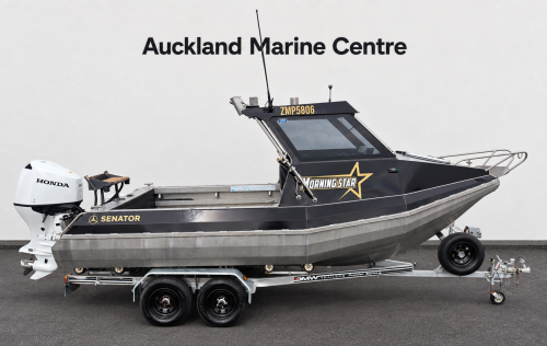 2025 Senator 585HT, Honda 150HP Outboard on Trailer