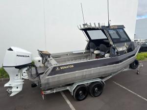 2025 Senator 585HT, Honda 150HP Outboard on Trailer