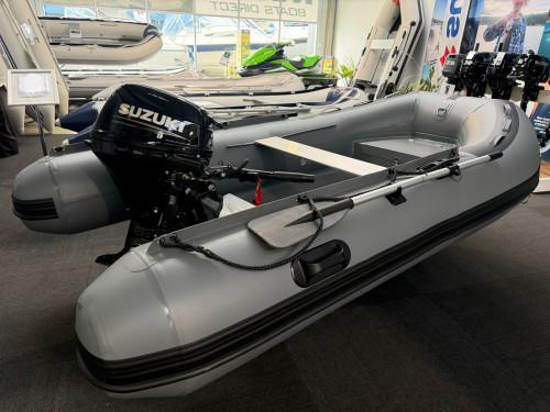 Carousel 3 of 3.2 Inflatable RIB, Mercury 9.9HP 4 stroke Outboard on a Single Axle Roller Trailer