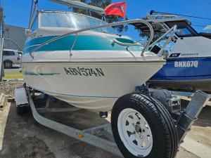 1998 Haines Signature 470DF 2021 Mercury 75hp 2.1 L Only 90 Hours Excellent First Boat*** Low Hour 4 Stroke Power** Full Dealer Service History