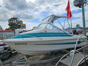 1998 Haines Signature 470DF 2021 Mercury 75hp 2.1 L Only 90 Hours Excellent First Boat*** Low Hour 4 Stroke Power** Full Dealer Service History