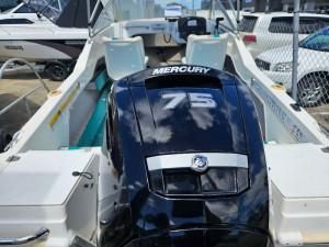 1998 Haines Signature 470DF 2021 Mercury 75hp 2.1 L Only 90 Hours Excellent First Boat*** Low Hour 4 Stroke Power** Full Dealer Service History