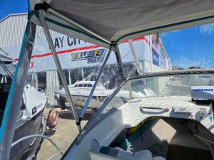 1998 Haines Signature 470DF 2021 Mercury 75hp 2.1 L Only 90 Hours Excellent First Boat*** Low Hour 4 Stroke Power** Full Dealer Service History