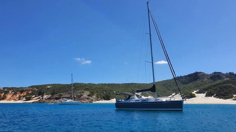 Hanse 370E - Bella - Striking Dark Grey Sailing Yacht