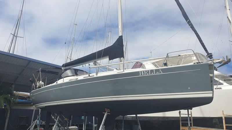 Hanse 370E - Bella - Striking Dark Grey Sailing Yacht