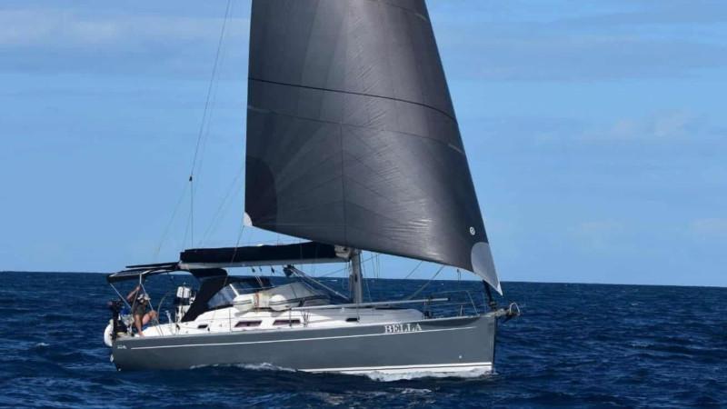 Hanse 370E - Bella - Striking Dark Grey Sailing Yacht