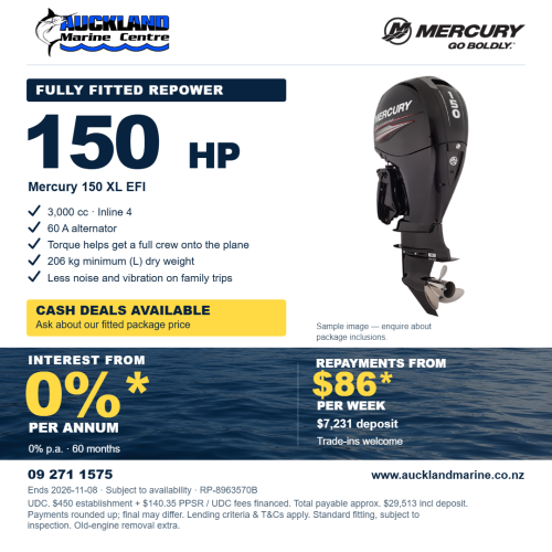 Mercury 150 HP Fourstroke