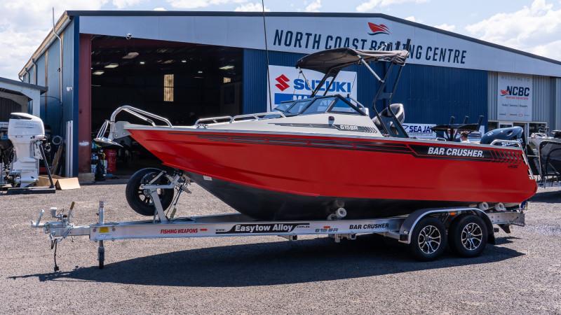 Bar Crusher 615BR Boat, Suzuki Marine DF140B Outboard & Trailer Package