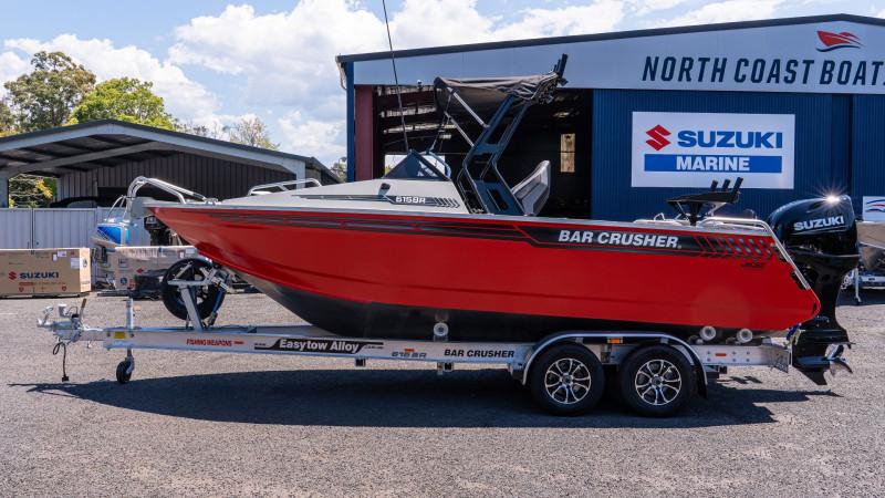 Bar Crusher 615BR Boat, Suzuki Marine DF140B Outboard & Trailer Package