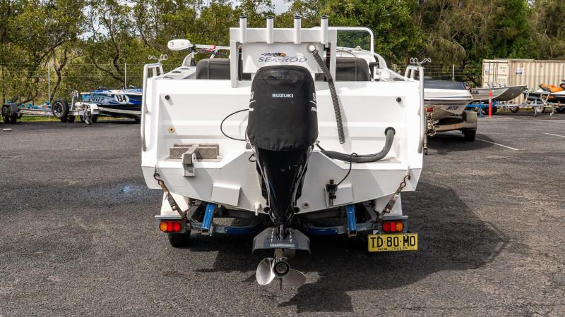 Formosa Sea Rod 480 Side Console, Suzuki 90hp Outboard and Dunbier Trailer