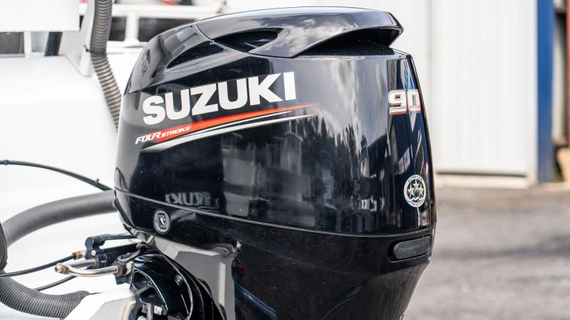 Formosa Sea Rod 480 Side Console, Suzuki 90hp Outboard and Dunbier Trailer