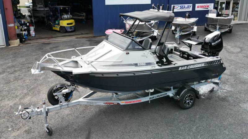Bar Crusher 535C, Suzuki Marine DF115BTX Outboard & Trailer Package