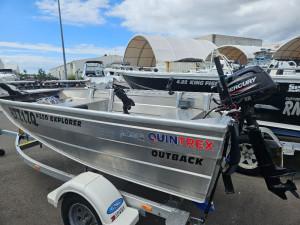 2022 Quintrex F350 Outback Mercury 6hp Four Stroke  MotorGuide 12v Pinpoint GPS**Perfect First Boat**No Boat License Needed**Excellent Condition**Ready To Go