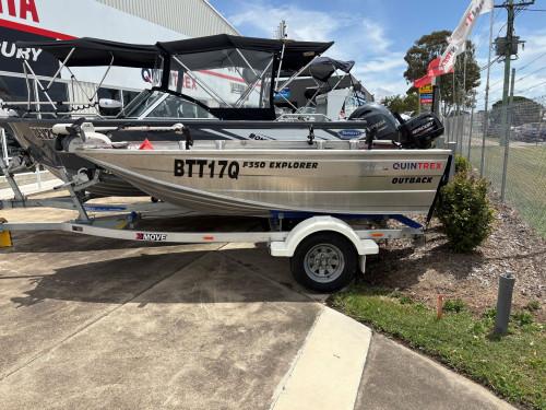 2022 Quintrex F350 Outback Mercury 6hp Four Stroke  MotorGuide 12v Pinpoint GPS**Perfect First Boat**No Boat License Needed**Excellent Condition**Ready To Go