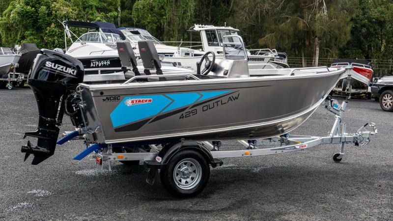 Stacer Outlaw Side Console 429, Suzuki Marine DF50ATL Outboard & Trailer Package