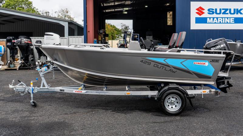 Stacer Outlaw Side Console 429, Suzuki Marine DF50ATL Outboard & Trailer Package