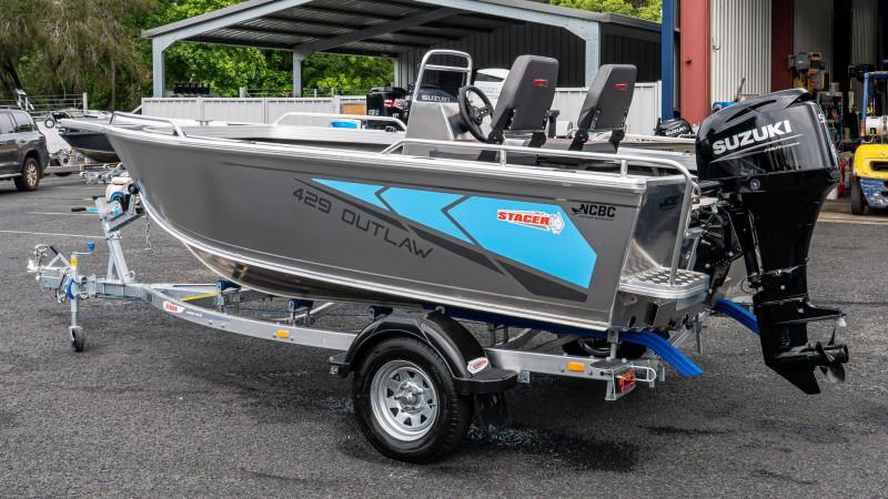 Stacer Outlaw Side Console 429, Suzuki Marine DF50ATL Outboard & Trailer Package