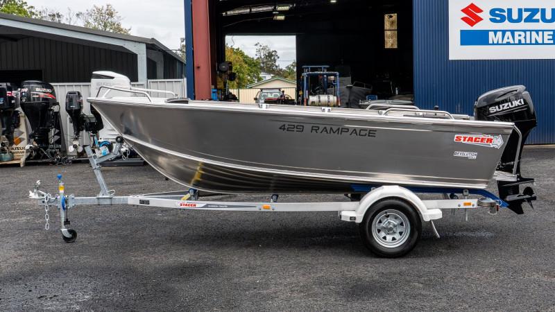 Stacer Rampage 429, Suzuki Marine DF50ATHL Outboard & Trailer Package