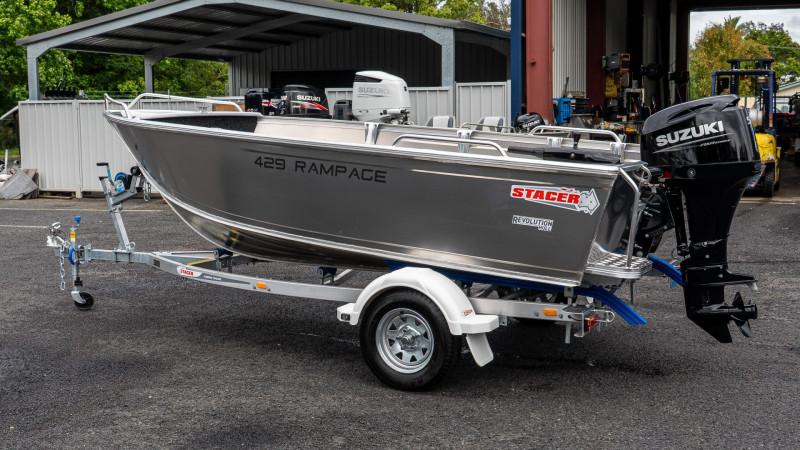 Stacer Rampage 429, Suzuki Marine DF50ATHL Outboard & Trailer Package